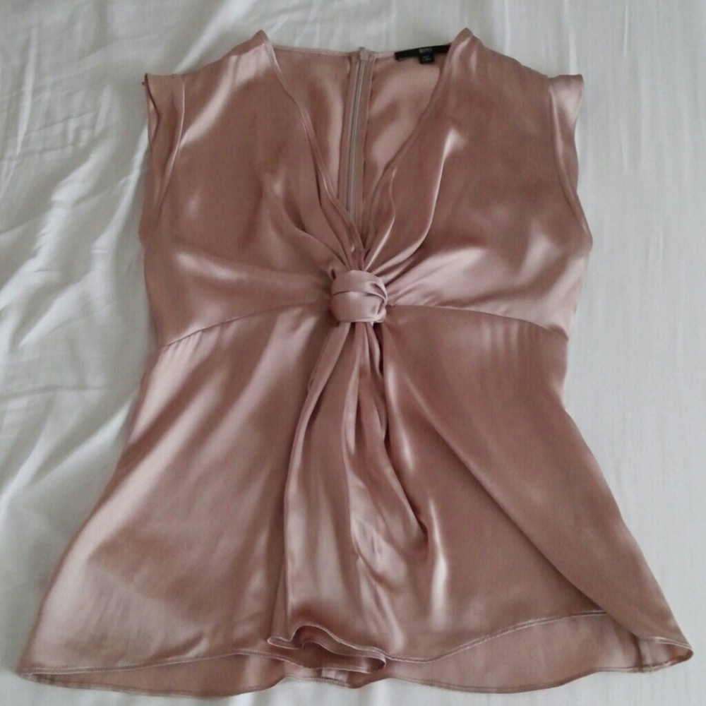 Hugo Boss Pink Satin Blouse